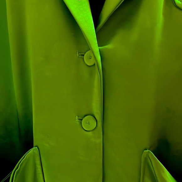 SOUVENIR. Bright Green Blazer. Size M. Runs Large! Made in Italy 🇮🇹 - Picture 13 of 16